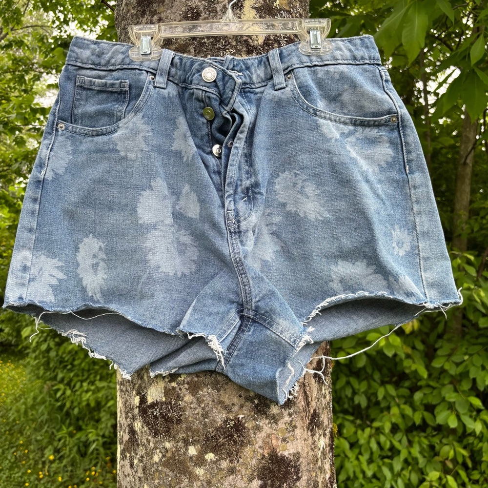 Wild Fable Blue Distressed Jean Shorts